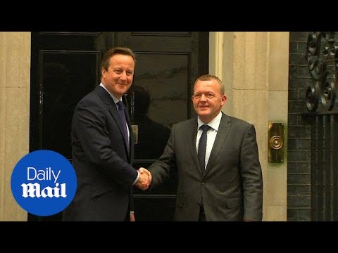 David Cameron welcomes Danish Prime Minister to Downing St - Daily Mail