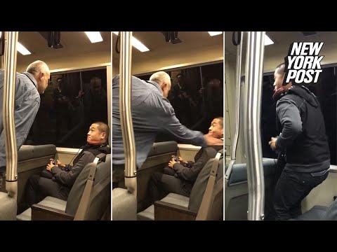 Bigot attacks Asian passenger on train while horrified commuters watch | New York Post