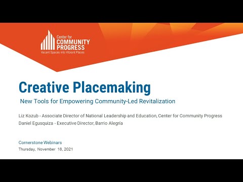 Creative Placemaking: New Tools for Empowering Community-Led Revitalization