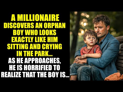 A MILLIONAIRE Saw A Boy Who Looked Exactly Like Him CRYING In The Park... As He Got Closer...