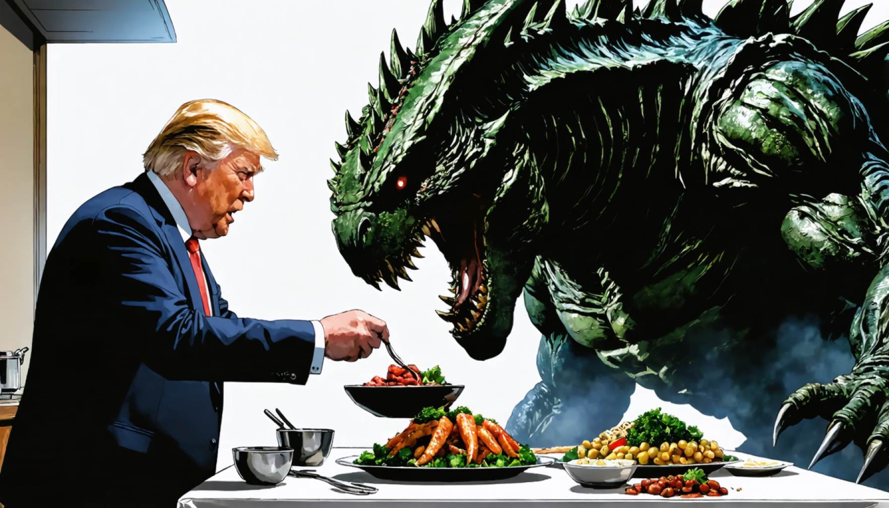 Prime Minister’s Culinary Mission: Feeding a Hungry Kaiju in Japan’s Latest Manga Hit